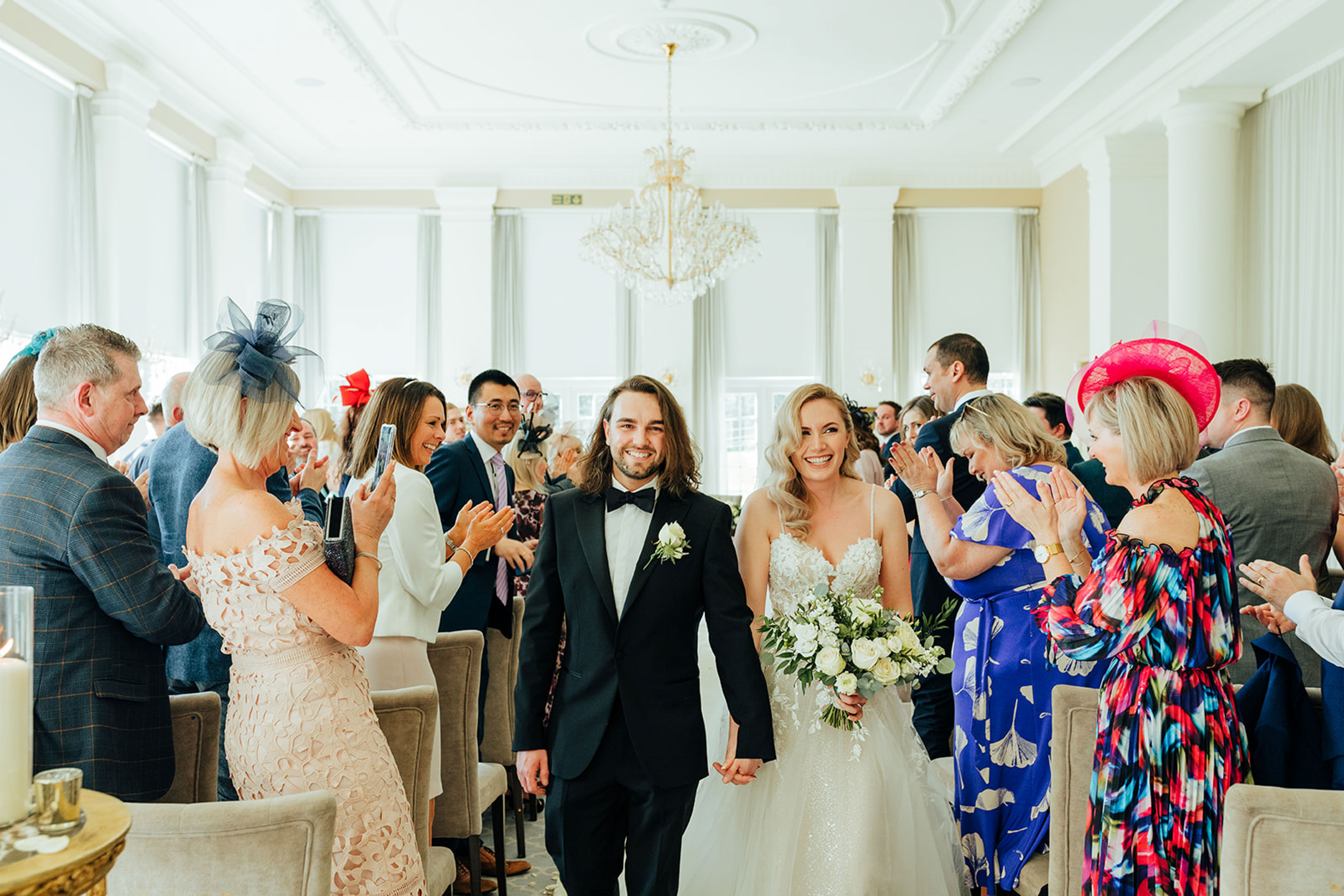 Orangery Wedding Ceremony at Rushton Hall. Documentary UK Wedding Photographer - Aimee Joy Photography