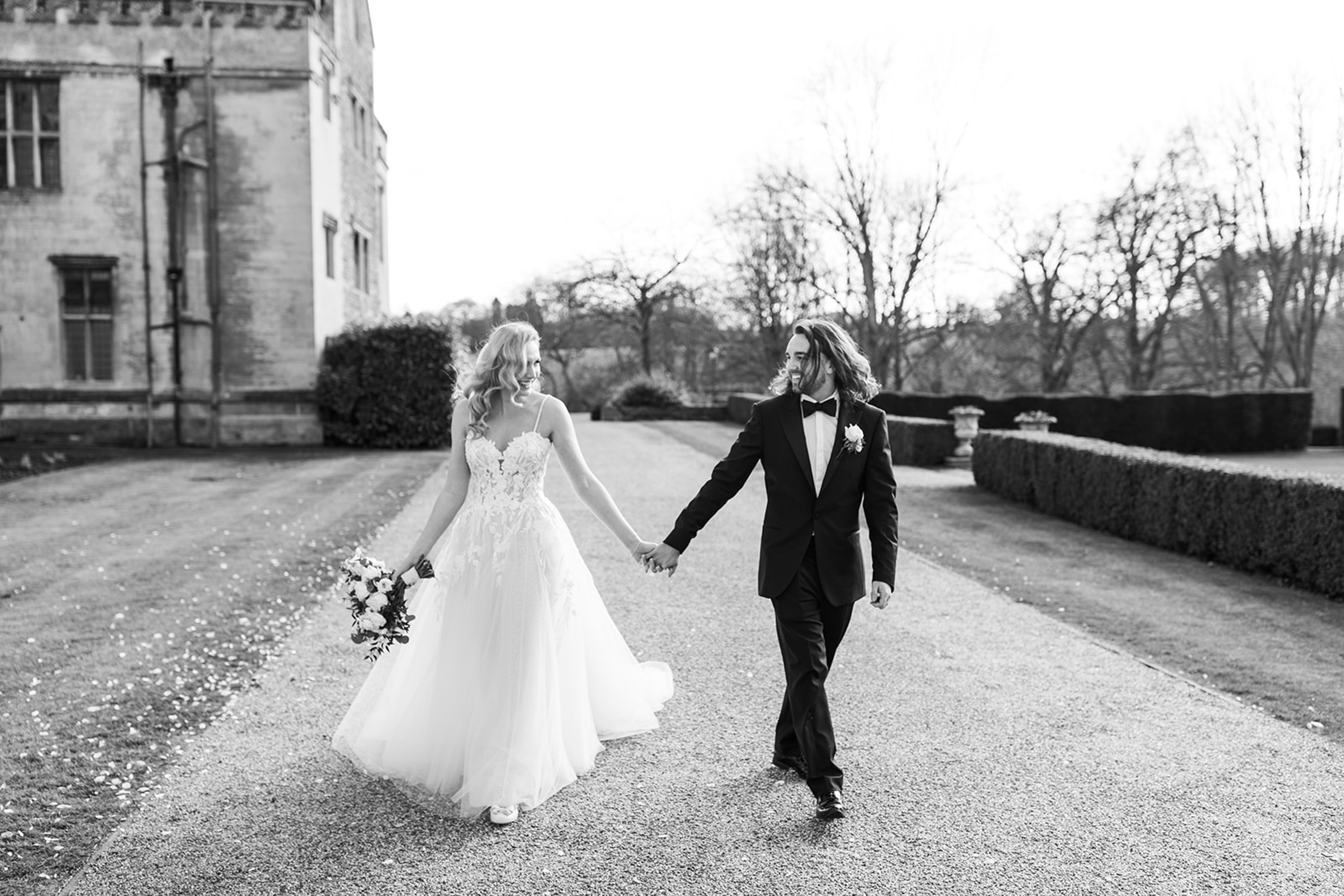 Black Tie Editorial Wedding at Rushton Hall. Romantic, Documentary Wedding Photos by Aimee Joy Photography.