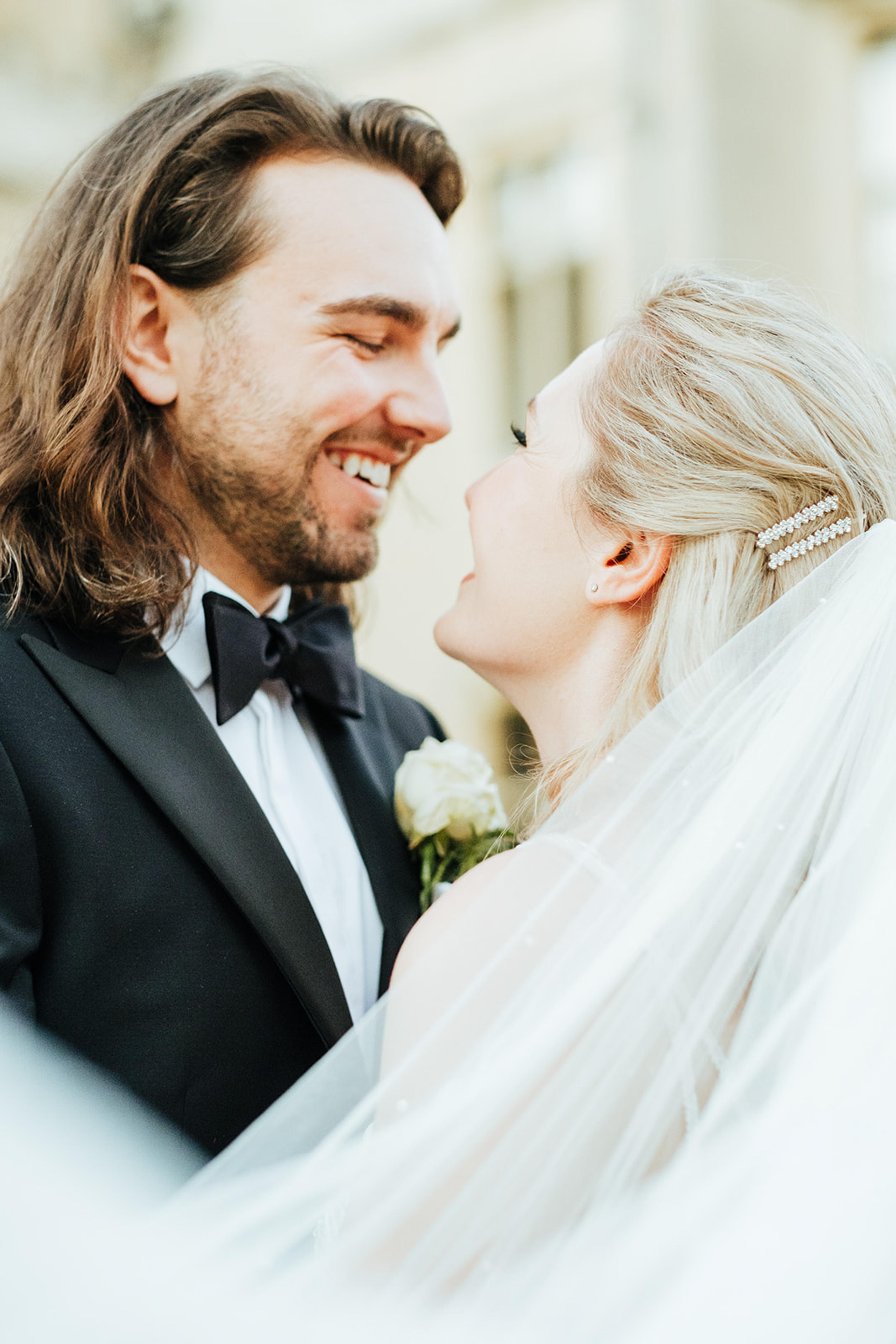Romantic Bride and Groom Wedding Portraits, Golden Hour. Editorial Wedding Photography. Aimee Joy Photography.